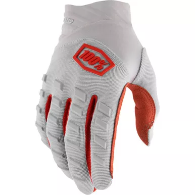100% Airmatic Full Finger Gloves Silver