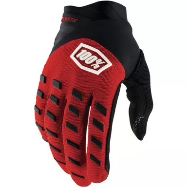 100% Airmatic Gloves Red/Black