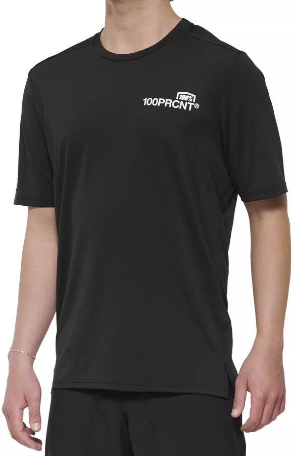 100% Airmatic Short Sleeve Jersey - Black Men's