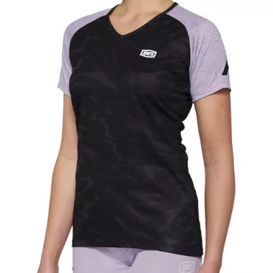100% Airmatic SS Womens MTB Jersey Black/Lavender