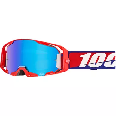 100% Armatic Goggles Best Mirror Blue