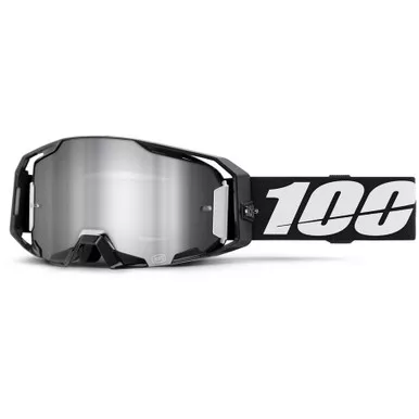 100% Armatic Goggles Black Mirror Silver Flash