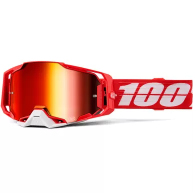 100% Armega Goggles C-Bad Mirror Red