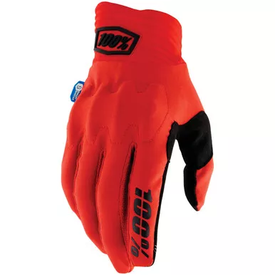 100% Cognito Smart Shock Gloves Red