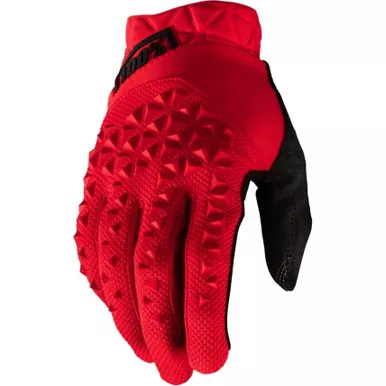 100% Geomatic Full Finger Gloves Red