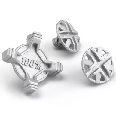 100% Status Helmet Visor Screw Kit Silver