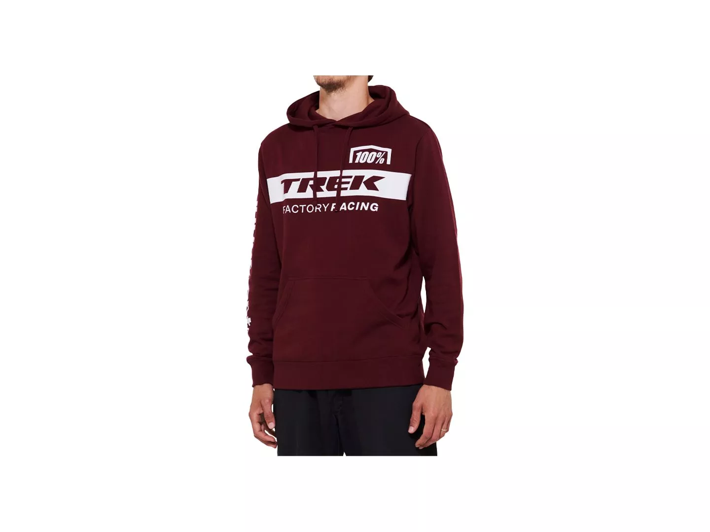 100 TFR Hoodie Dark Red Shirt