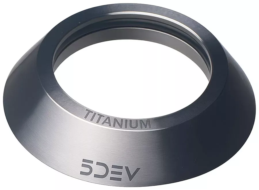 5DEV Titanium Headset Top Cover - 1-1/8" Raw Ti