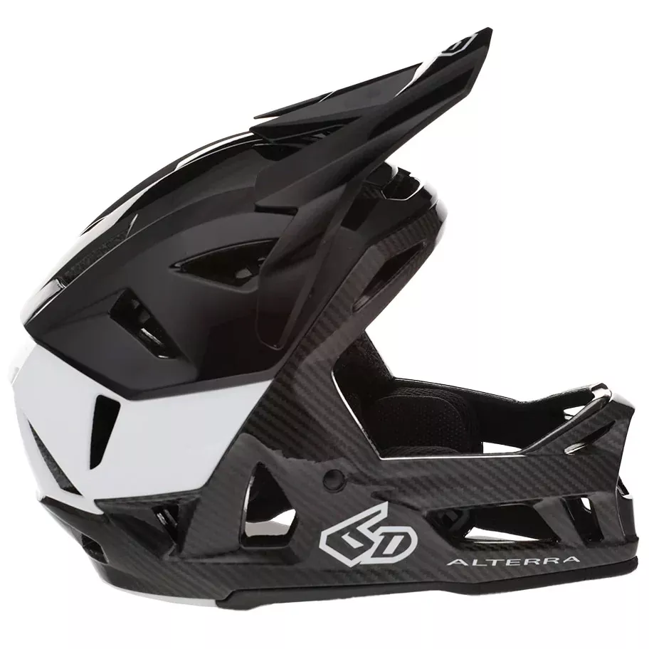 6D Helmets Alterra Helmet Solid Gloss Black/White - XS/S