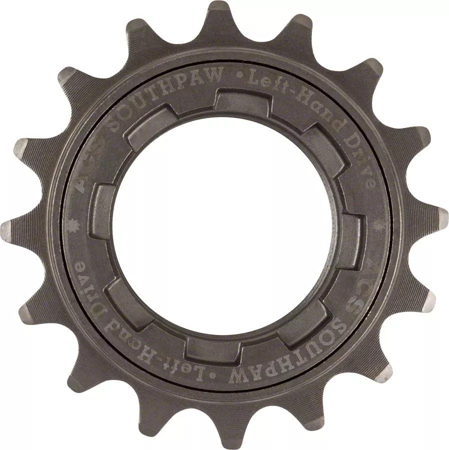 ACS Southpaw Freewheel - 16t Gun Metal For Left Hand Drive