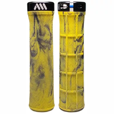 All Mountain Style Berm Grips - Yellow Camo