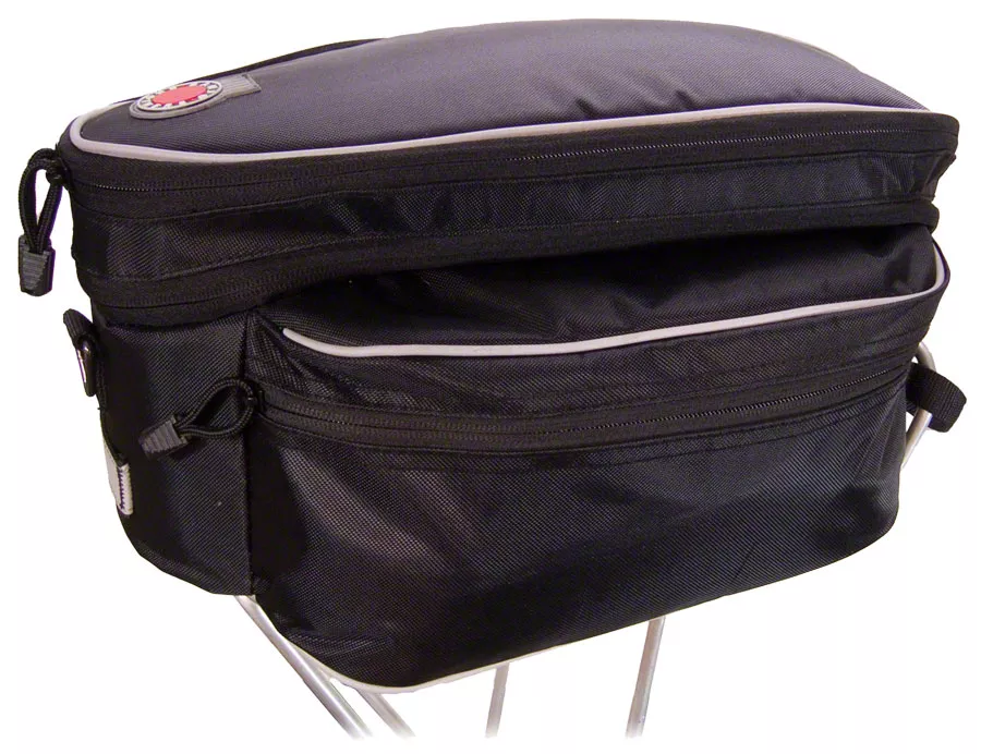 Banjo Brothers Expanding Rack Top Bag: Black