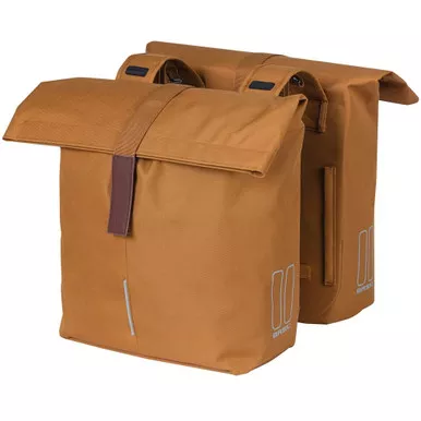Basil City Double Pannier Bag 28-32L Camel Brown