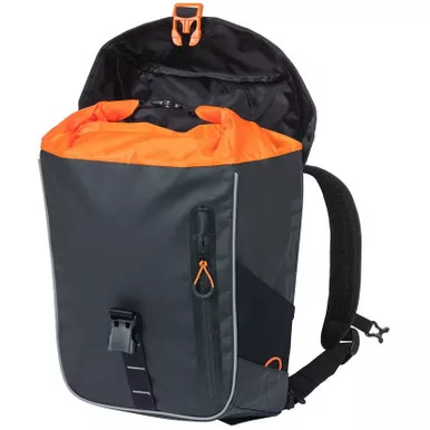 Basil Miles Tarpaulin Backpack 17L Black Orange