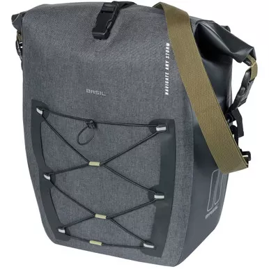 Basil Navigator Storm MIK Side Pannier Bag 25-31L Black