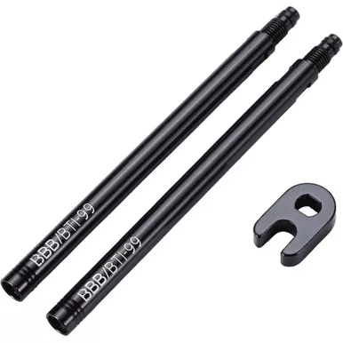 BBB Presta Valve Extender 80mm w/Tool 2 Pack