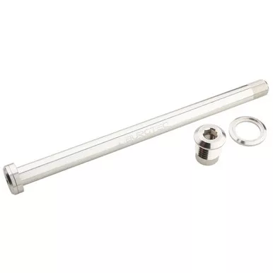 Burgtec Rear Axle 12x180mm M12x1.0 Rhodium Silver