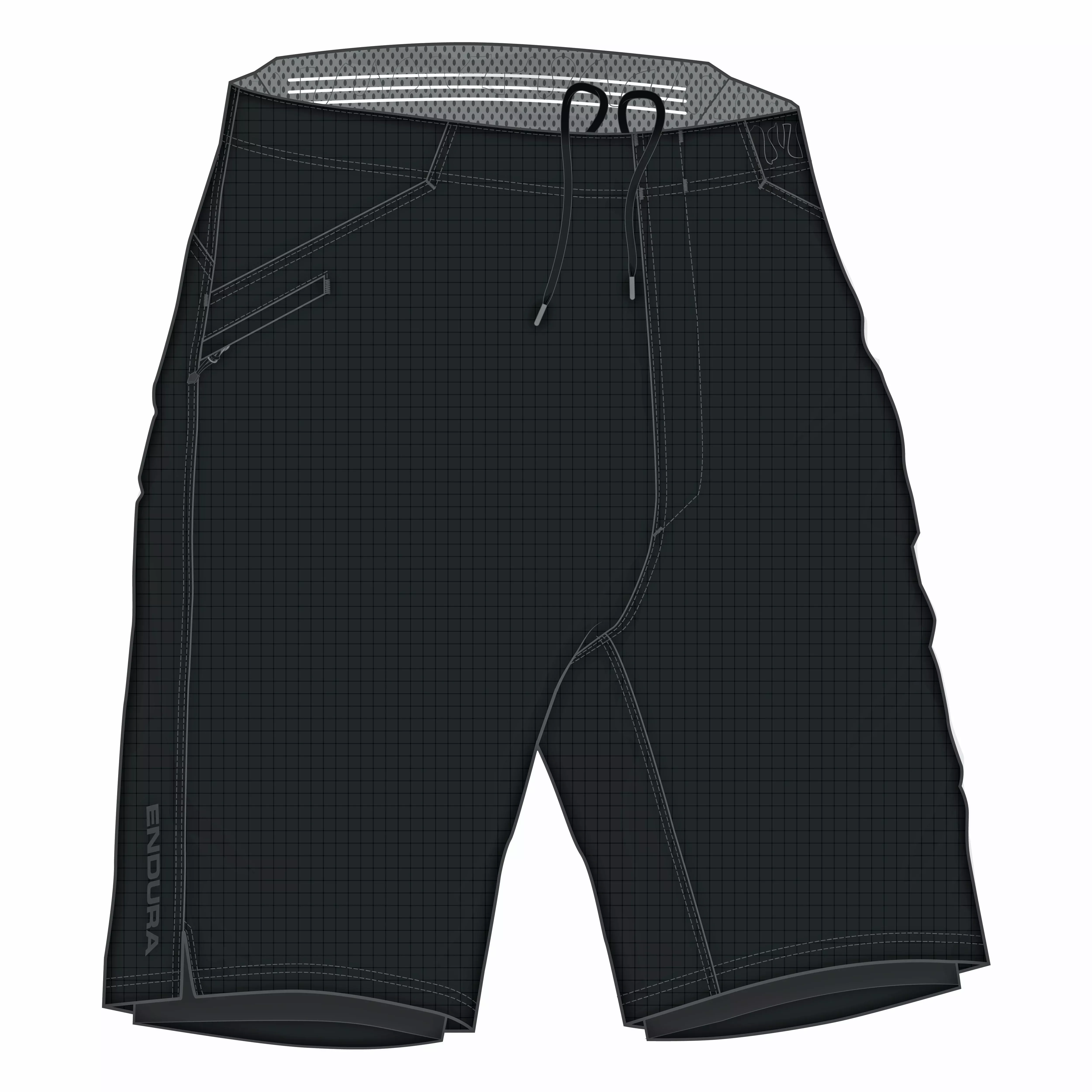 Endura Loop baggy short with liner Black L
