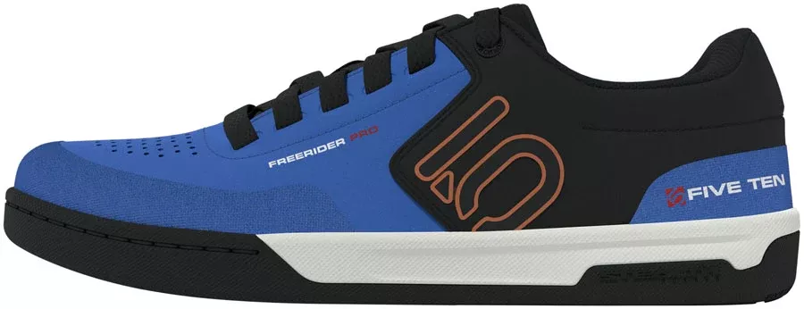 Five Ten Freerider Pro Flat Shoes - Men's Core BLK/Pure Orange/Ray Blue 9.5