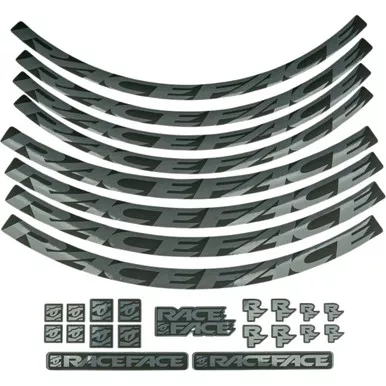 Race Face Grey SM Wheel Decal