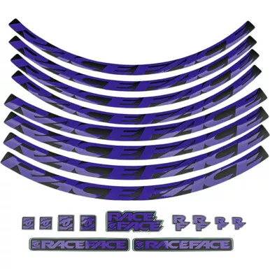 Race Face Purple LG Wheel Decal