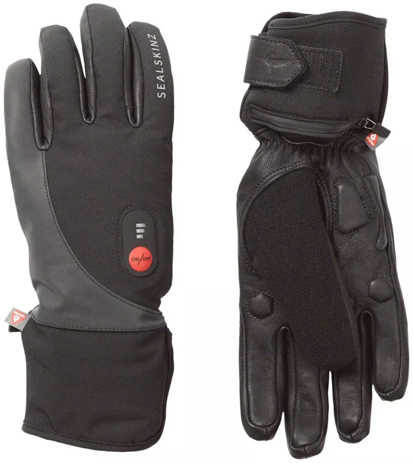 SealSkinz Upwell Heated Gloves - Black, Large