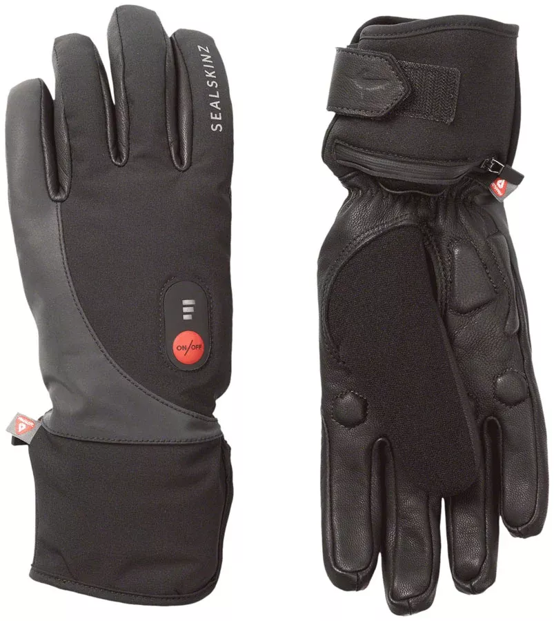 SealSkinz Upwell Heated Gloves - Black, Medium