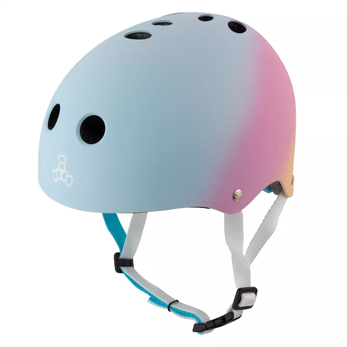 Triple Eight The Certified Sweatsaver Urban BMX Bicycle Helmet, XS/SM, Sunset Fade, Xs/Sm 20 To 21-1/4" (51 To 54 Cm), Abs Hard Shell