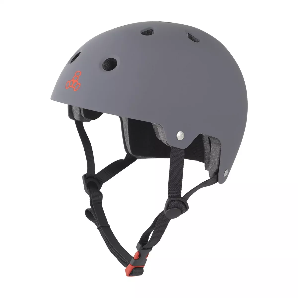 Triple Eight Dual Certified Urban BMX Bicycle Helmet, LG/XL, Gun Matte, Lg/XL 23.2 To 24" (59 To 61 Cm), Abs Hard Shell
