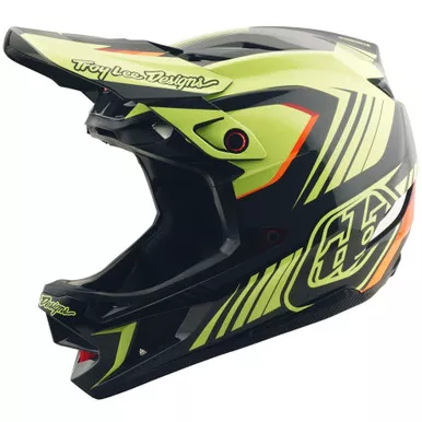 Troy Lee Designs D4 Polyacrylite Helmet Qualifer Black / Yellow