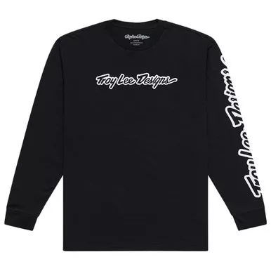 Troy Lee Designs Long Sleeve Tee Signature Black