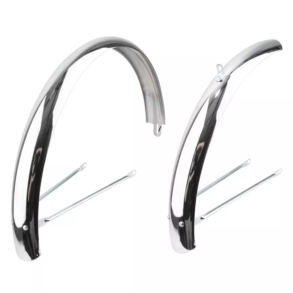 Wald Products Middleweight Bicycle Fender, 26" X 65mm, 26", Pair, Chrome, 26x65mm