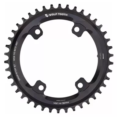 Wolf Tooth 110 BCD 4 Bolt Asymmetric Chainring for GRX Cranks Drop-Stop ST